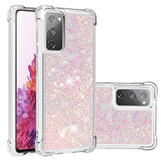 Funda Silicona Carcasa Goma Bling-Bling S01 para Samsung Galaxy S20 FE 4G Rosa