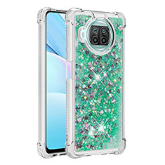 Funda Silicona Carcasa Goma Bling-Bling S01 para Xiaomi Mi 10i 5G Verde