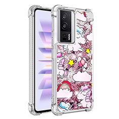 Funda Silicona Carcasa Goma Bling-Bling S01 para Xiaomi Poco F5 Pro 5G Purpura Claro