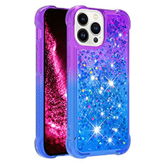 Funda Silicona Carcasa Goma Bling-Bling S02 para Apple iPhone 16 Pro Max Morado