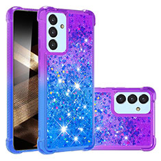 Funda Silicona Carcasa Goma Bling-Bling S02 para Samsung Galaxy A15 LTE Morado