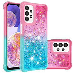 Funda Silicona Carcasa Goma Bling-Bling S02 para Samsung Galaxy A23 4G Rosa