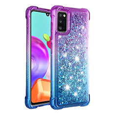 Funda Silicona Carcasa Goma Bling-Bling S02 para Samsung Galaxy A41 Morado