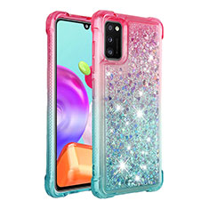 Funda Silicona Carcasa Goma Bling-Bling S02 para Samsung Galaxy A41 Rosa