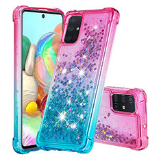 Funda Silicona Carcasa Goma Bling-Bling S02 para Samsung Galaxy A71 5G Rosa