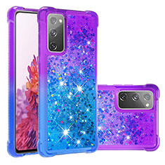 Funda Silicona Carcasa Goma Bling-Bling S02 para Samsung Galaxy S20 FE (2022) 5G Morado