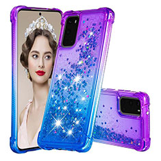 Funda Silicona Carcasa Goma Bling-Bling S02 para Samsung Galaxy S20 Morado