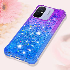 Funda Silicona Carcasa Goma Bling-Bling S02 para Xiaomi Poco C55 Morado