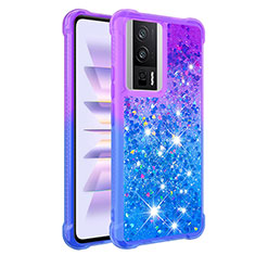 Funda Silicona Carcasa Goma Bling-Bling S02 para Xiaomi Poco F5 Pro 5G Morado