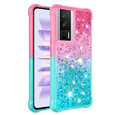 Funda Silicona Carcasa Goma Bling-Bling S02 para Xiaomi Poco F5 Pro 5G Rosa