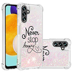 Funda Silicona Carcasa Goma Bling-Bling S03 para Samsung Galaxy A04s Rosa