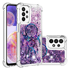 Funda Silicona Carcasa Goma Bling-Bling S03 para Samsung Galaxy A23 4G Morado