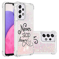 Funda Silicona Carcasa Goma Bling-Bling S03 para Samsung Galaxy A33 5G Rosa