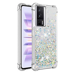 Funda Silicona Carcasa Goma Bling-Bling S03 para Xiaomi Poco F5 Pro 5G Azul Cielo