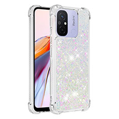 Funda Silicona Carcasa Goma Bling-Bling S03 para Xiaomi Redmi 11A 4G Plata