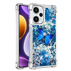 Funda Silicona Carcasa Goma Bling-Bling YB1 para Xiaomi Poco F5 5G Azul