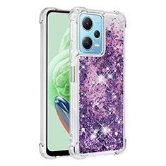 Funda Silicona Carcasa Goma Bling-Bling YB1 para Xiaomi Redmi Note 12 5G Morado