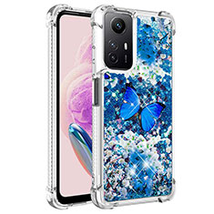 Funda Silicona Carcasa Goma Bling-Bling YB1 para Xiaomi Redmi Note 12S Azul