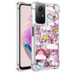 Funda Silicona Carcasa Goma Bling-Bling YB1 para Xiaomi Redmi Note 12S Purpura Claro