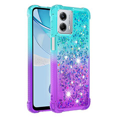 Funda Silicona Carcasa Goma Bling-Bling YB2 para Motorola Moto G 5G (2023) Azul Cielo