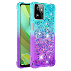 Funda Silicona Carcasa Goma Bling-Bling YB2 para Motorola Moto G Power 5G (2023) Azul Cielo