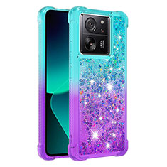 Funda Silicona Carcasa Goma Bling-Bling YB2 para Xiaomi Mi 13T 5G Azul Cielo