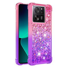 Funda Silicona Carcasa Goma Bling-Bling YB2 para Xiaomi Redmi K60 Ultra 5G Rosa Roja