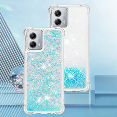 Funda Silicona Carcasa Goma Bling-Bling YB3 para Motorola Moto G 5G (2023) Azul Cielo