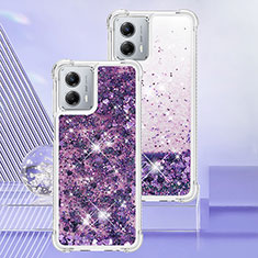 Funda Silicona Carcasa Goma Bling-Bling YB3 para Motorola Moto G 5G (2023) Morado