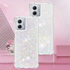 Funda Silicona Carcasa Goma Bling-Bling YB3 para Motorola Moto G 5G (2023) Plata