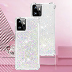 Funda Silicona Carcasa Goma Bling-Bling YB3 para Motorola Moto G Power 5G (2023) Plata