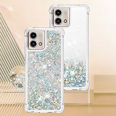 Funda Silicona Carcasa Goma Bling-Bling YB3 para Motorola Moto G Stylus (2023) 4G Plata