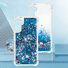 Funda Silicona Carcasa Goma Bling-Bling YB3 para Samsung Galaxy A34 5G Azul