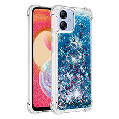 Funda Silicona Carcasa Goma Bling-Bling YB3 para Samsung Galaxy F04 Azul