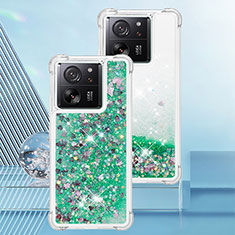 Funda Silicona Carcasa Goma Bling-Bling YB3 para Xiaomi Mi 13T Pro 5G Verde