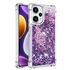 Funda Silicona Carcasa Goma Bling-Bling YB3 para Xiaomi Poco F5 5G Morado