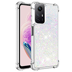 Funda Silicona Carcasa Goma Bling-Bling YB3 para Xiaomi Redmi Note 12S Plata