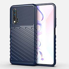 Funda Silicona Carcasa Goma Line C01 para Huawei Nova 6 5G Azul