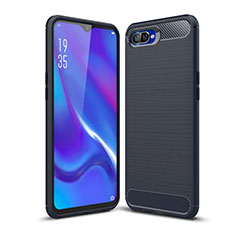 Funda Silicona Carcasa Goma Line C01 para Oppo K1 Azul