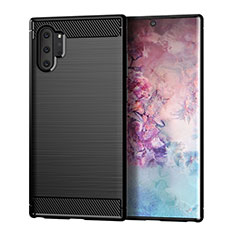Funda Silicona Carcasa Goma Line C01 para Samsung Galaxy Note 10 Plus 5G Negro
