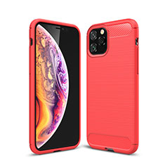 Funda Silicona Carcasa Goma Line C02 para Apple iPhone 11 Pro Max Rojo