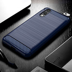 Funda Silicona Carcasa Goma Line C02 para Huawei P20 Azul