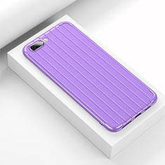 Funda Silicona Carcasa Goma Line C02 para Oppo R15X Morado