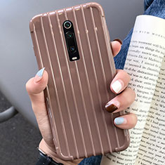 Funda Silicona Carcasa Goma Line C03 para Xiaomi Mi 9T Pro Marron