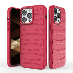 Funda Silicona Carcasa Goma Line KC1 para Apple iPhone 14 Pro Rojo