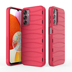 Funda Silicona Carcasa Goma Line KC1 para Samsung Galaxy A14 5G Rojo