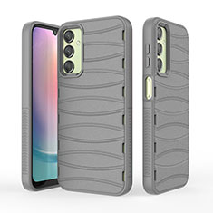 Funda Silicona Carcasa Goma Line KC1 para Samsung Galaxy A24 4G Gris