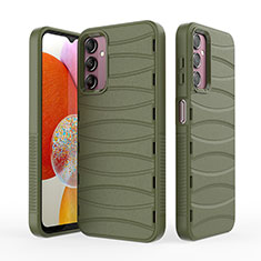 Funda Silicona Carcasa Goma Line KC1 para Samsung Galaxy Jump3 5G Verde