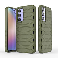 Funda Silicona Carcasa Goma Line KC2 para Samsung Galaxy Quantum4 5G Verde