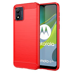 Funda Silicona Carcasa Goma Line MF1 para Motorola Moto E13 Rojo